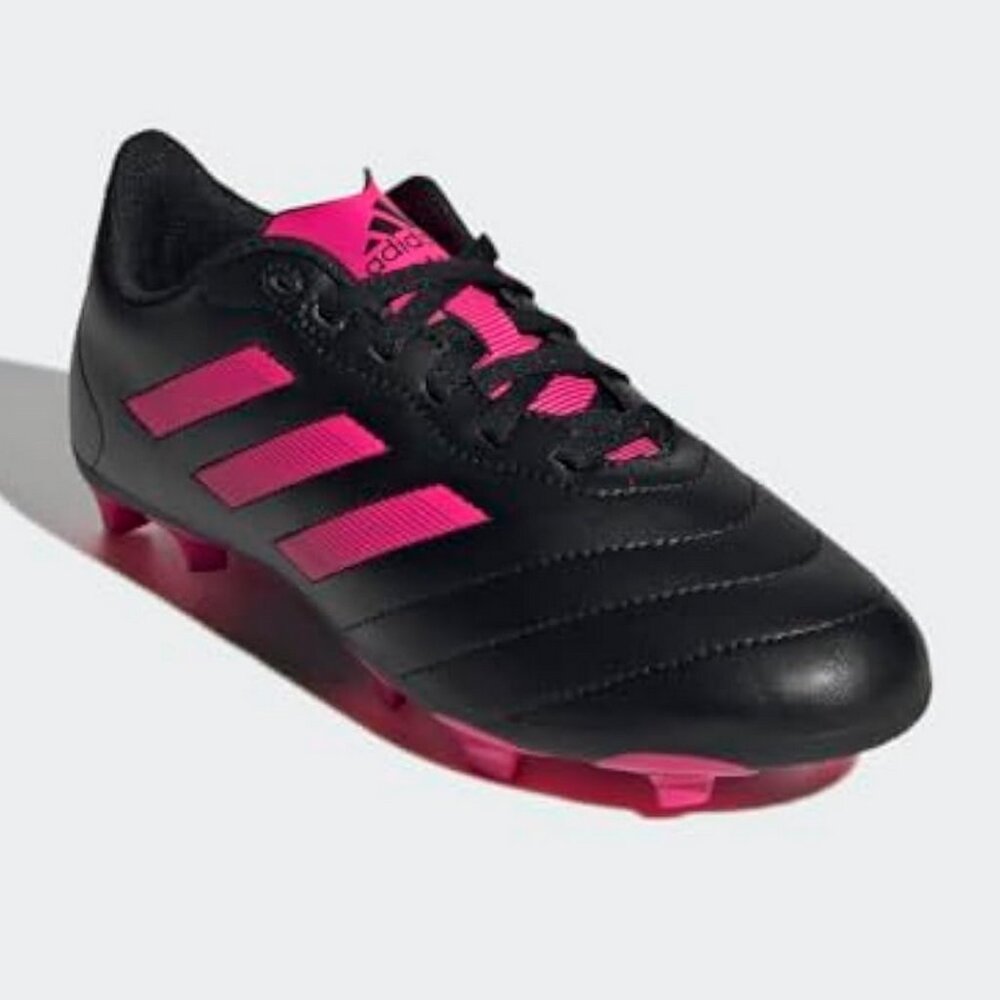 Adidas Child-Unisex Firm Ground Soccer Cleats Black & Pink